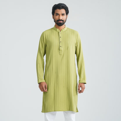 Mens Green Basic Panjabi