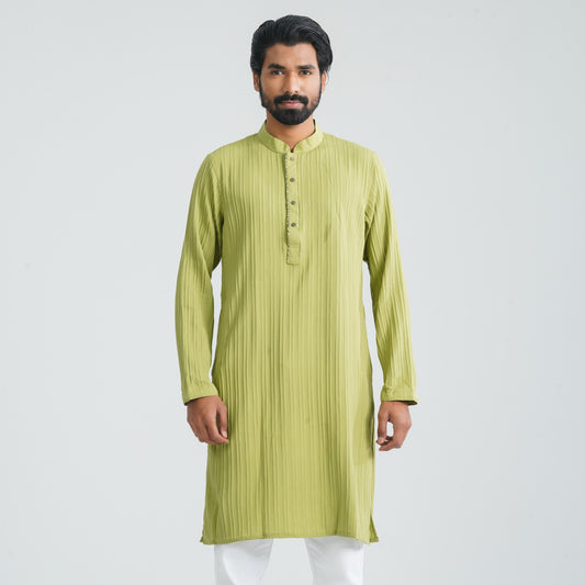Mens Green Basic Panjabi