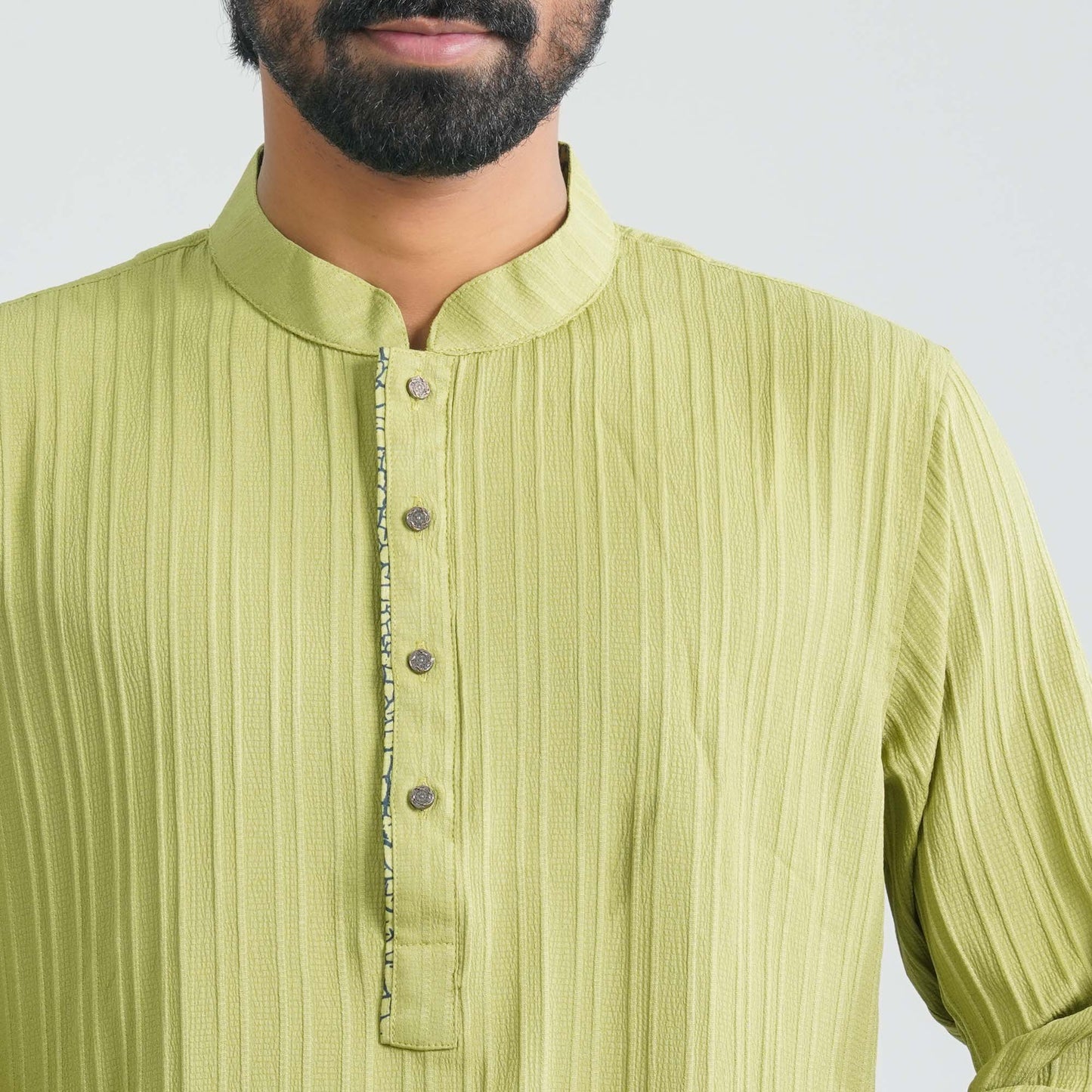 Mens Green Basic Panjabi