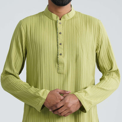 Mens Green Basic Panjabi