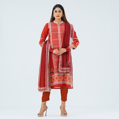 Women’s Maroon Three Piece Set