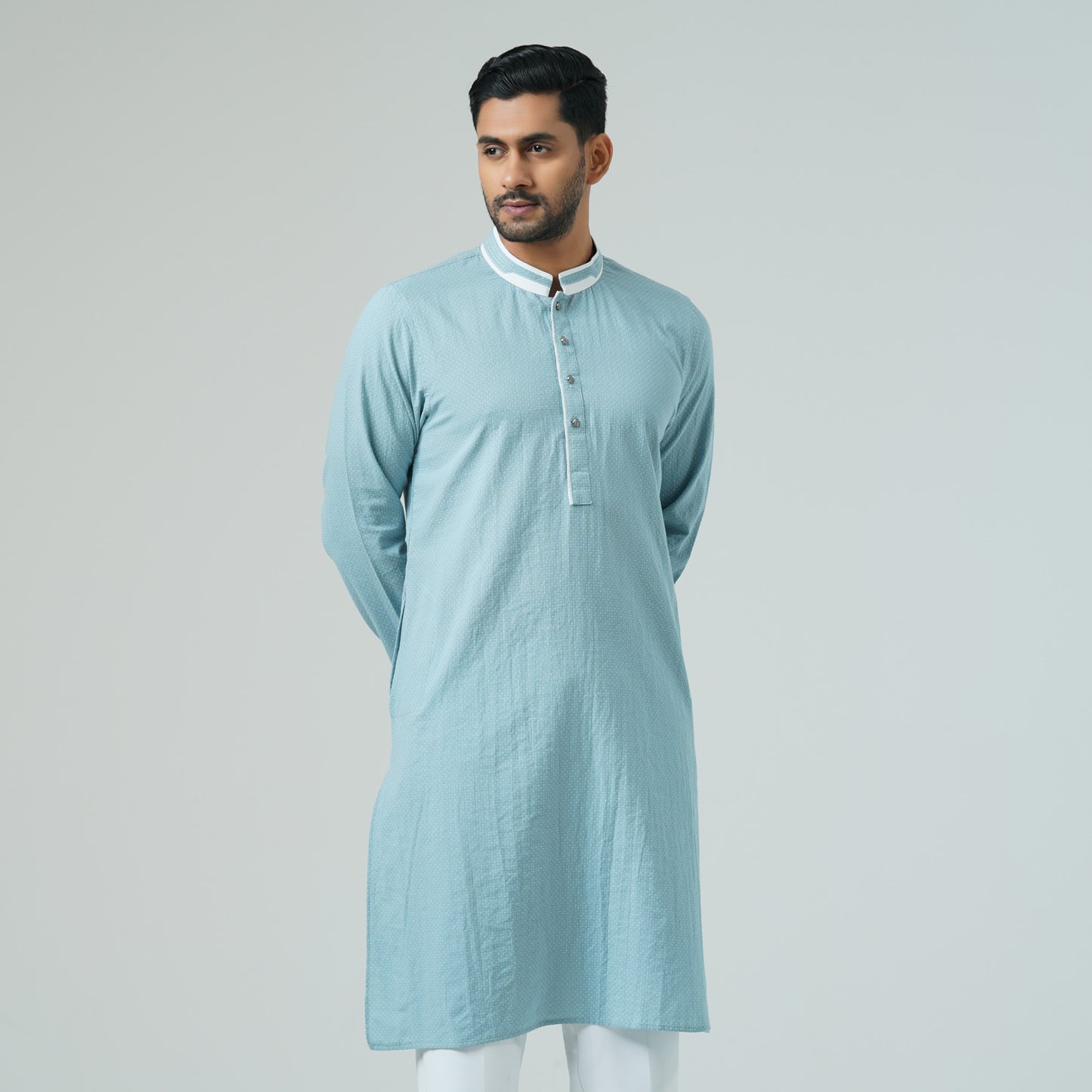 Mens Teal Panjabi