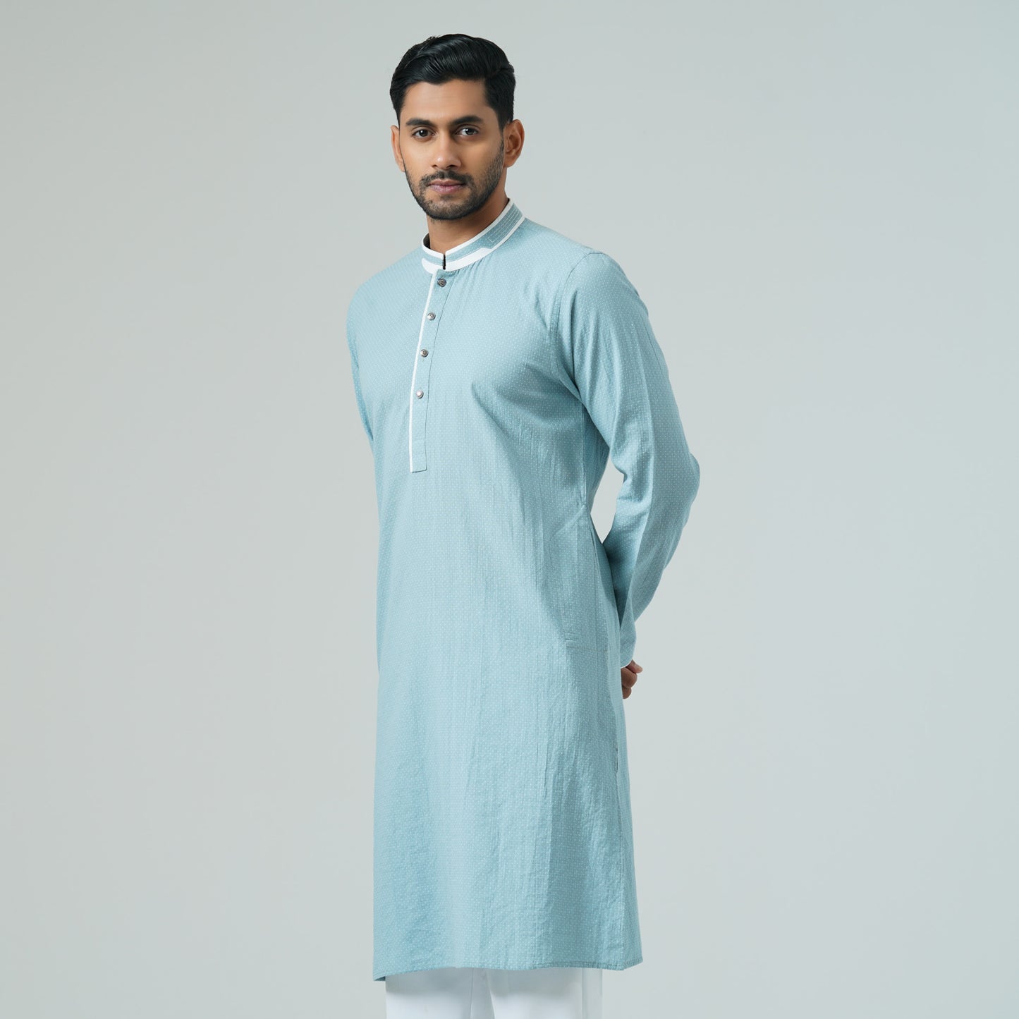 Mens Teal Panjabi