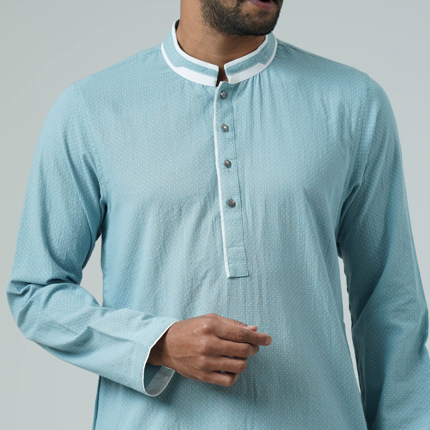 Mens Teal Panjabi