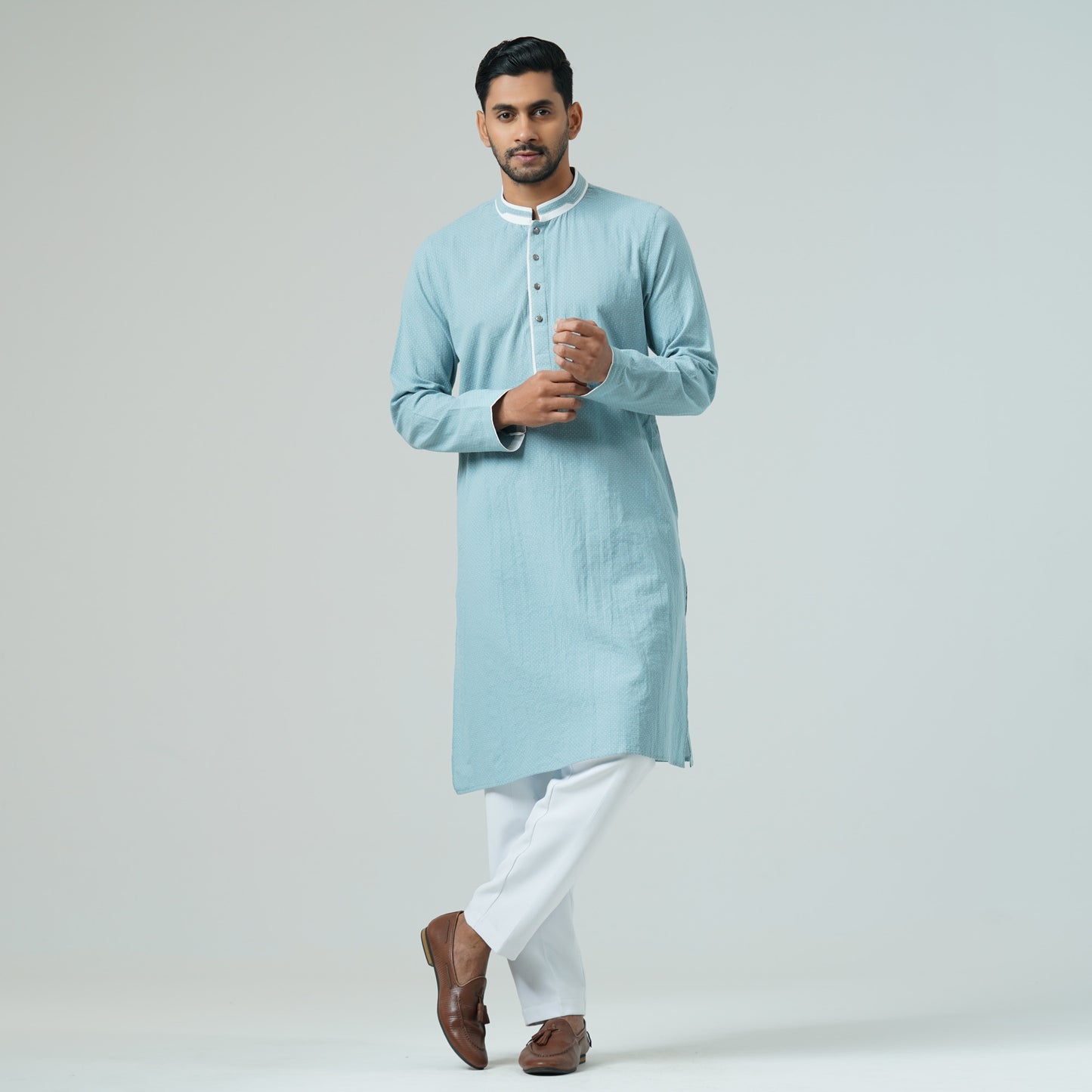 Mens Teal Panjabi