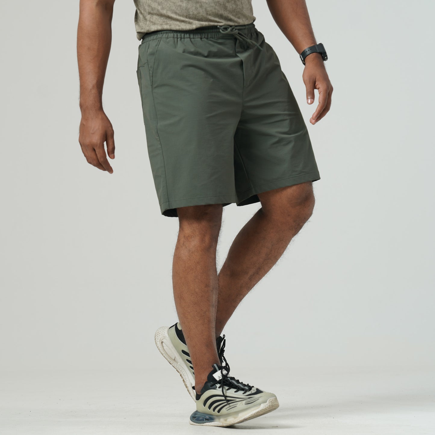 Mens Olive Short Pant