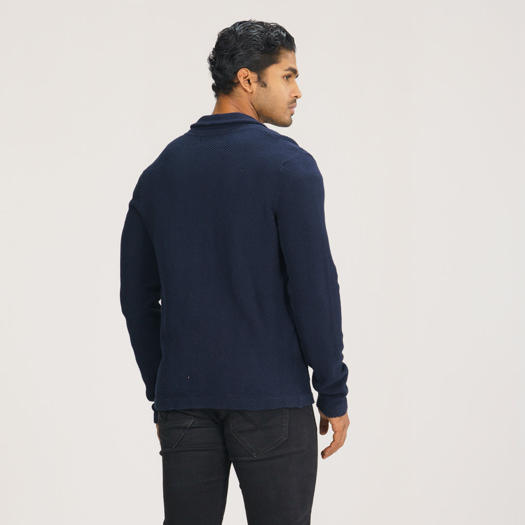 Mens Sweater Navy Blazer