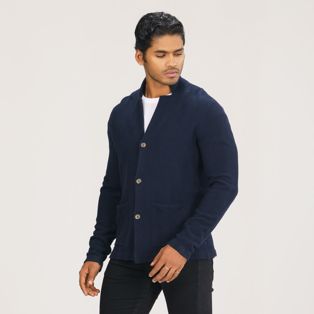 Mens Sweater Navy Blazer