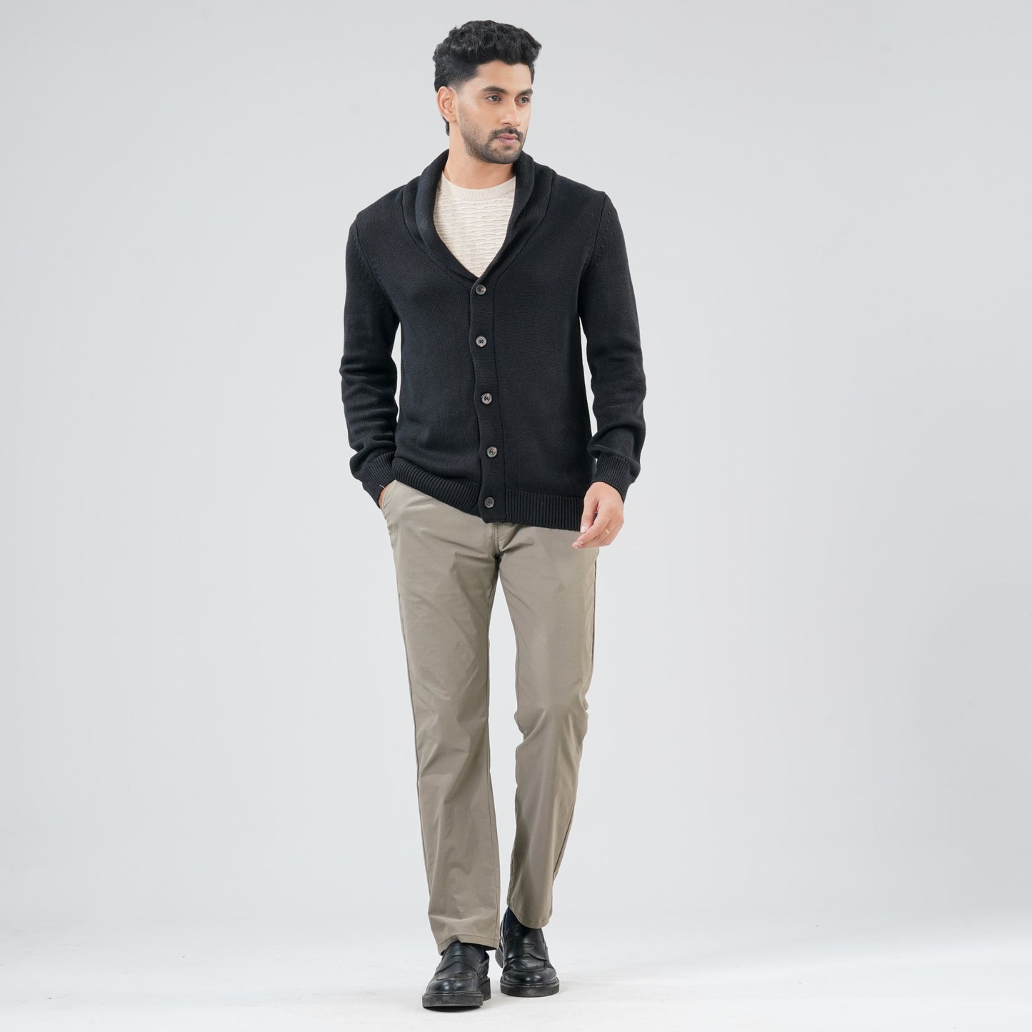 Mens Black Sweater Blazer