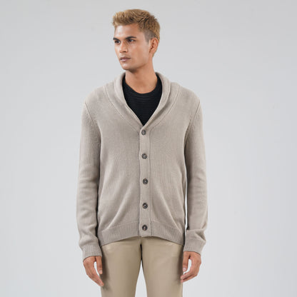 Mens Beige Sweater Blazer