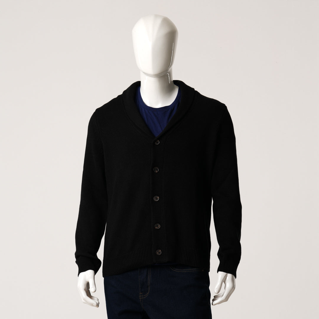 Mens Black Sweater Blazer