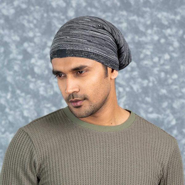 MENS CAP-GREY MELANGE