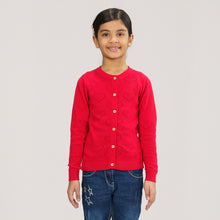 Load image into Gallery viewer, Girls Red Cardigan
