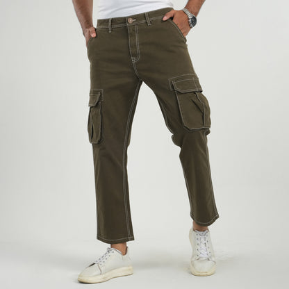 Mens Olive Cargo Pant