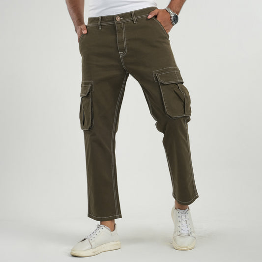 Mens Olive Cargo Pant