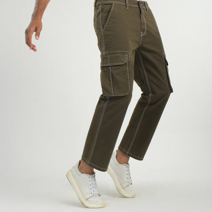Mens Olive Cargo Pant