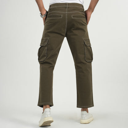 Mens Olive Cargo Pant