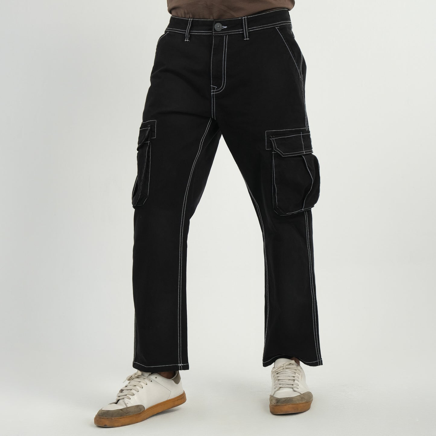 Mens Black Cargo Pant