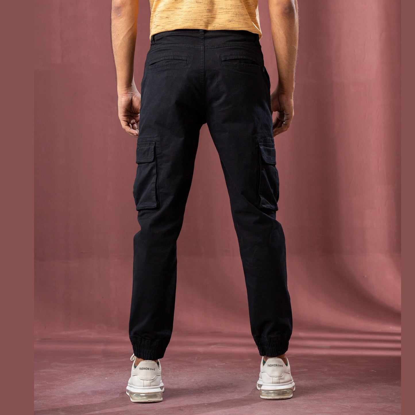 Mens Black Cargo Pant