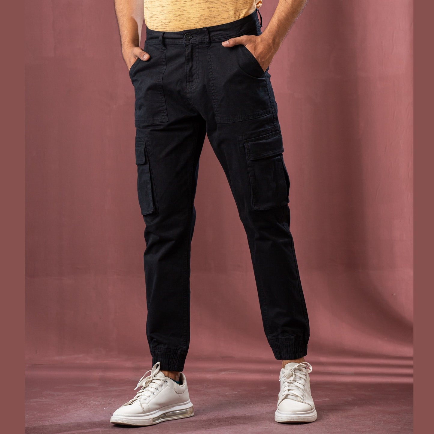 Mens Black Cargo Pant