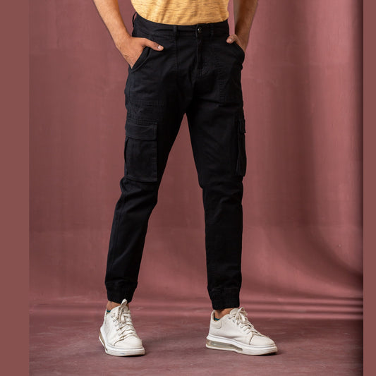 Mens Black Cargo Pant