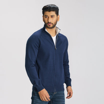 Mens Navy Cardigan