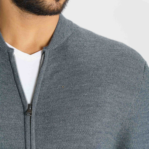 Men’s Dark Grey Sweater Cardigan