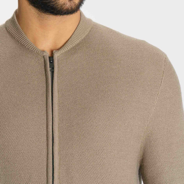 Men’s Beige Sweater Cardigan