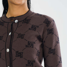 Load image into Gallery viewer, LADIES CARDIGAN-BROWN
