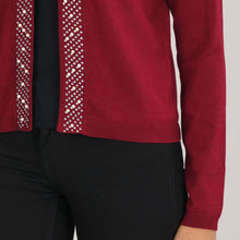 Load image into Gallery viewer, Womens Maroon Cardigan Sweater
