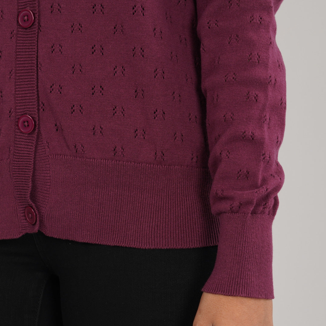 Womens Maroon Sweater