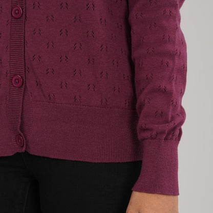 Womens Maroon Sweater