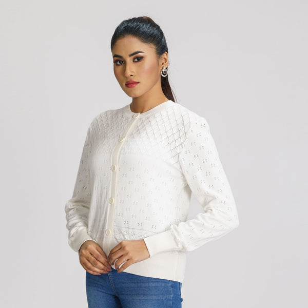 Womens White Sweater