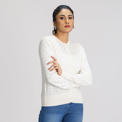 Womens White Sweater