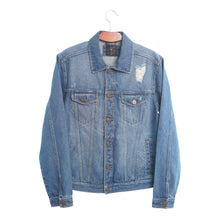 Load image into Gallery viewer, MENS DENIM JACKET- DARK BLUE
