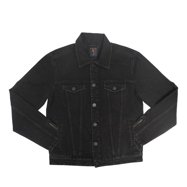 MENS DENIM JACKET- BLACK