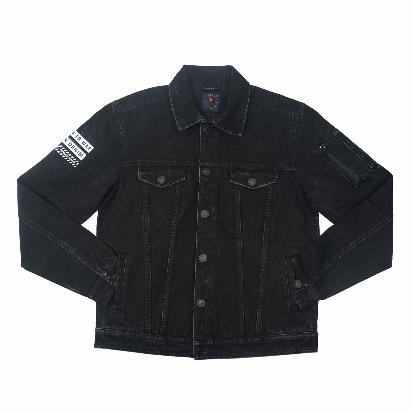 MENS DENIM JACKET- BLACK