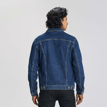 Load image into Gallery viewer, Mens Dark Blue Denim Jacket
