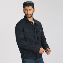 Load image into Gallery viewer, Mens Black Denim Jacket
