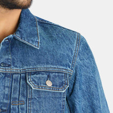 Load image into Gallery viewer, Mens Blue Denim Jacket
