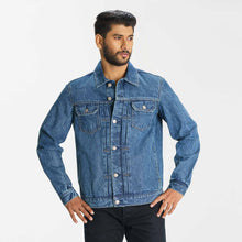 Load image into Gallery viewer, Mens Blue Denim Jacket
