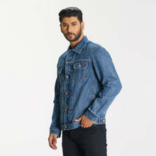 Load image into Gallery viewer, Mens Blue Denim Jacket
