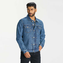 Load image into Gallery viewer, Mens Blue Denim Jacket
