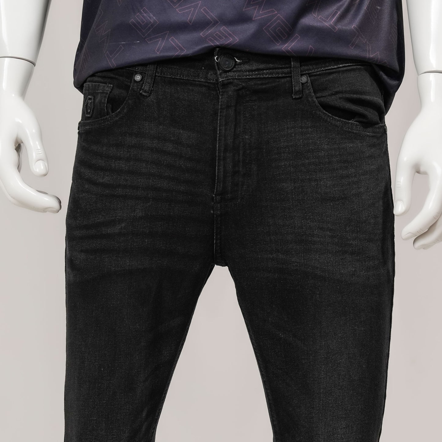 Mens Black Denim Pant