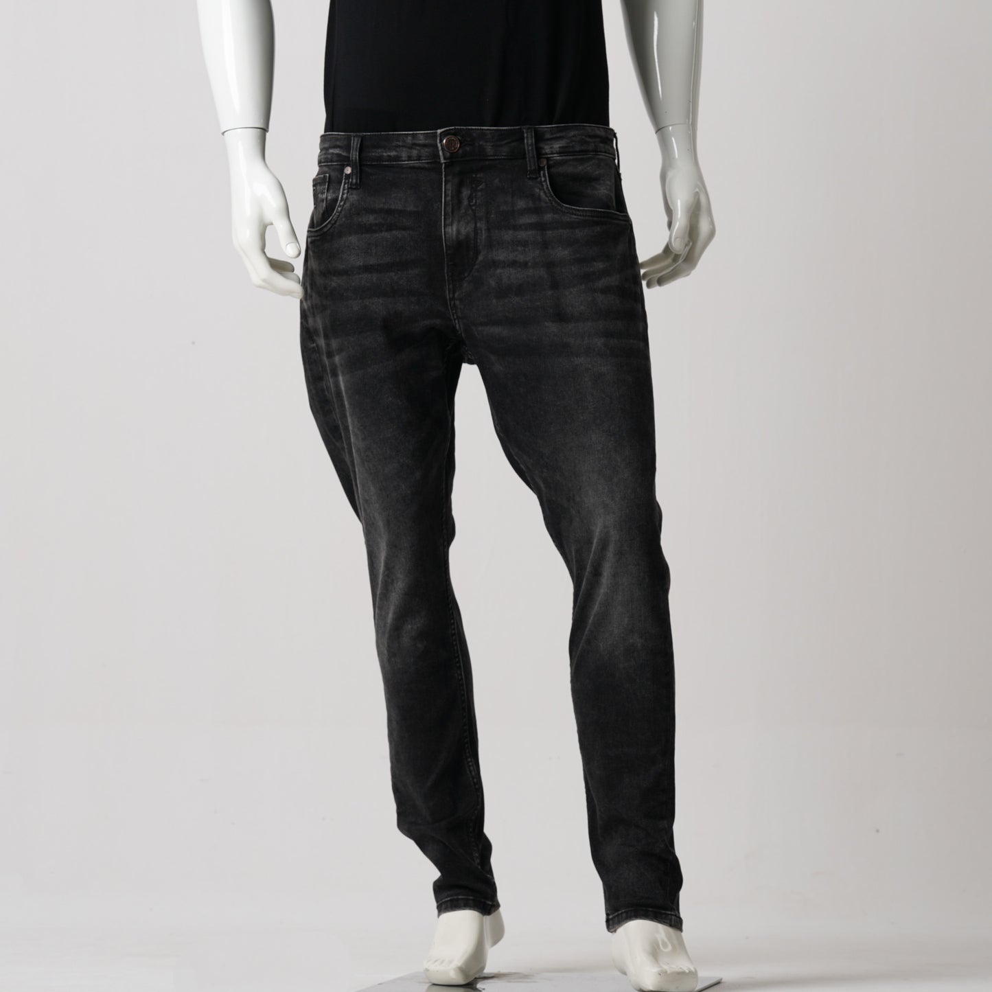 Mens Denim Pant-Black