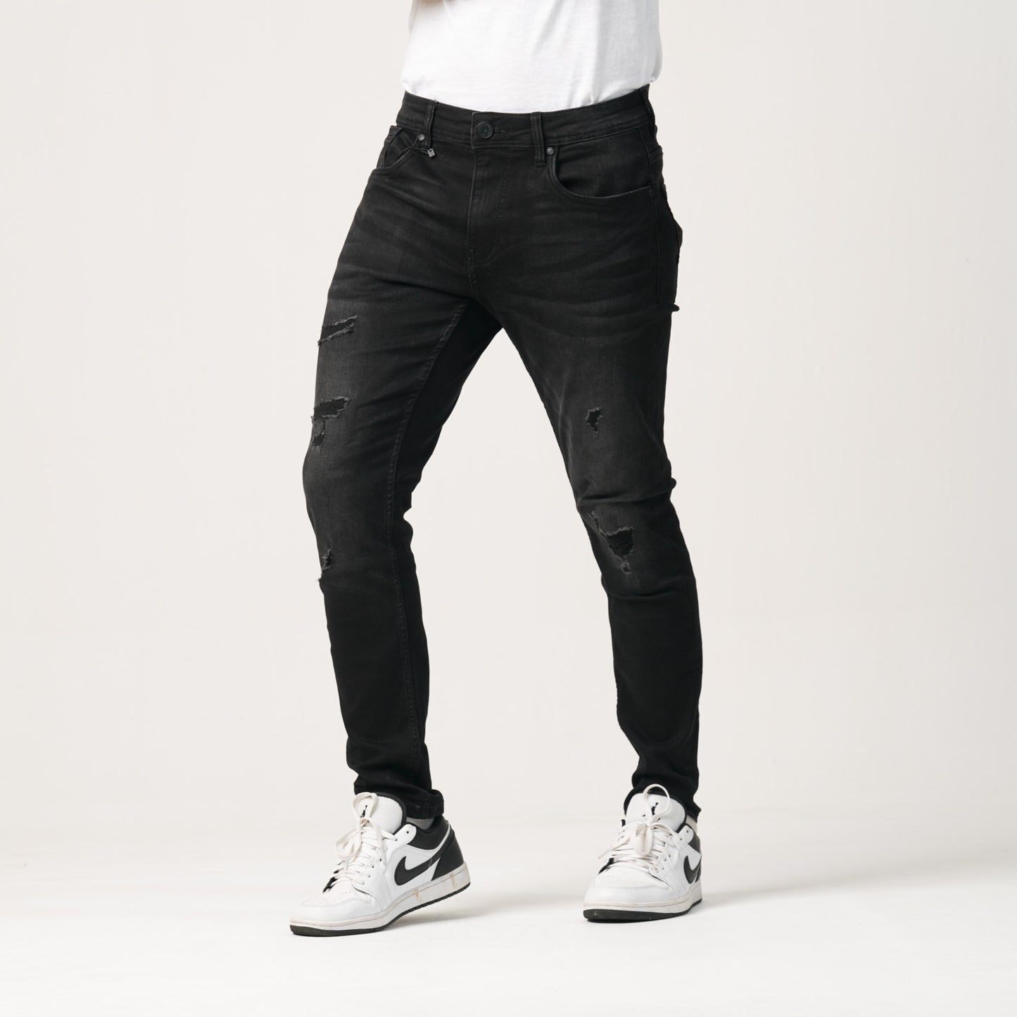 Mens Denim Pant-Black