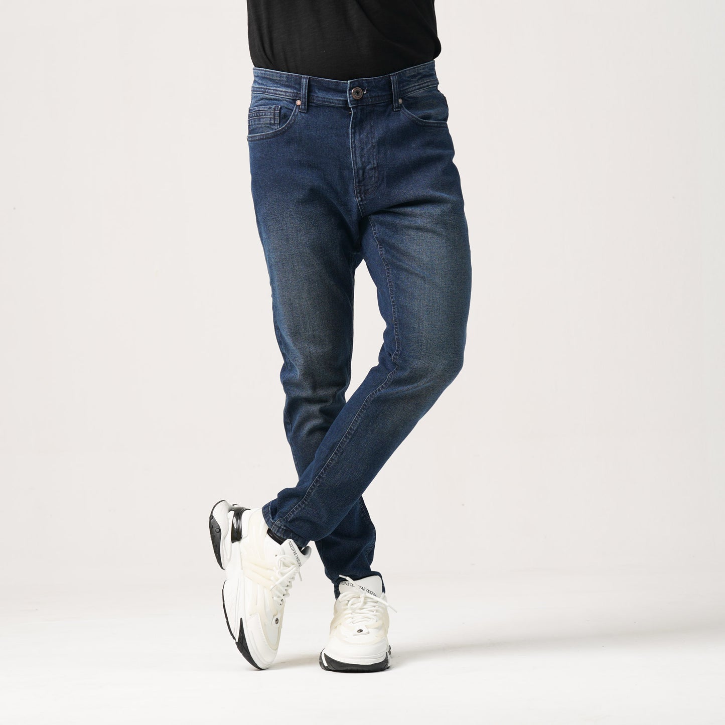 Mens Denim Pant-Dark Blue