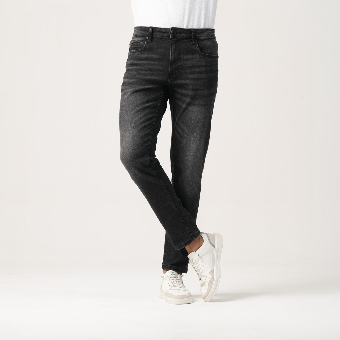 Mens Denim Pant-Black