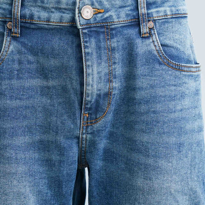 Men's Blue Denim Long Pant