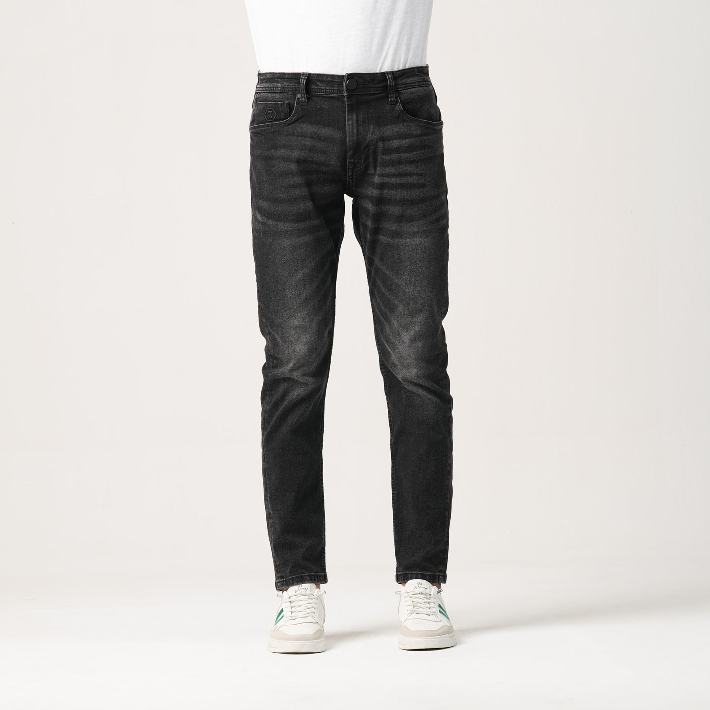 Mens Denim Pant-Black